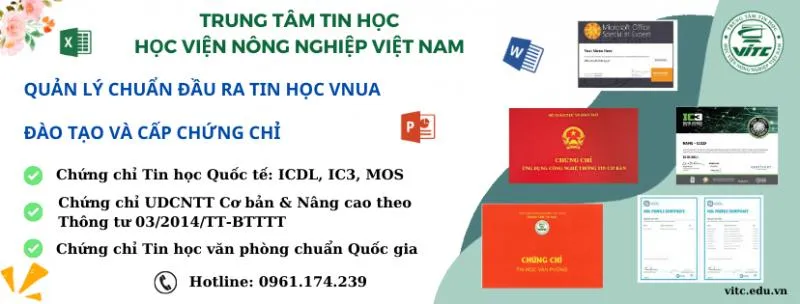 Top 9 Trung tâm dạy excel tốt nhất tại Hà Nội